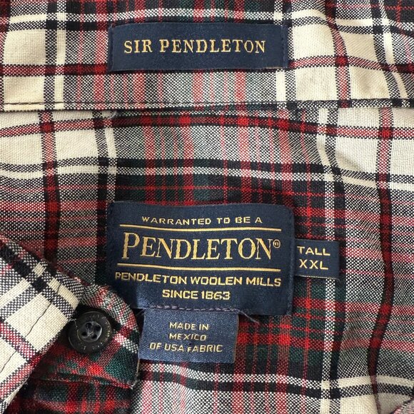 Pendleton- Sir Pendleton Plaid Shirt MACDONALD TARTAN 100% WOOL SZ Tall XXL - Picture 2 of 8